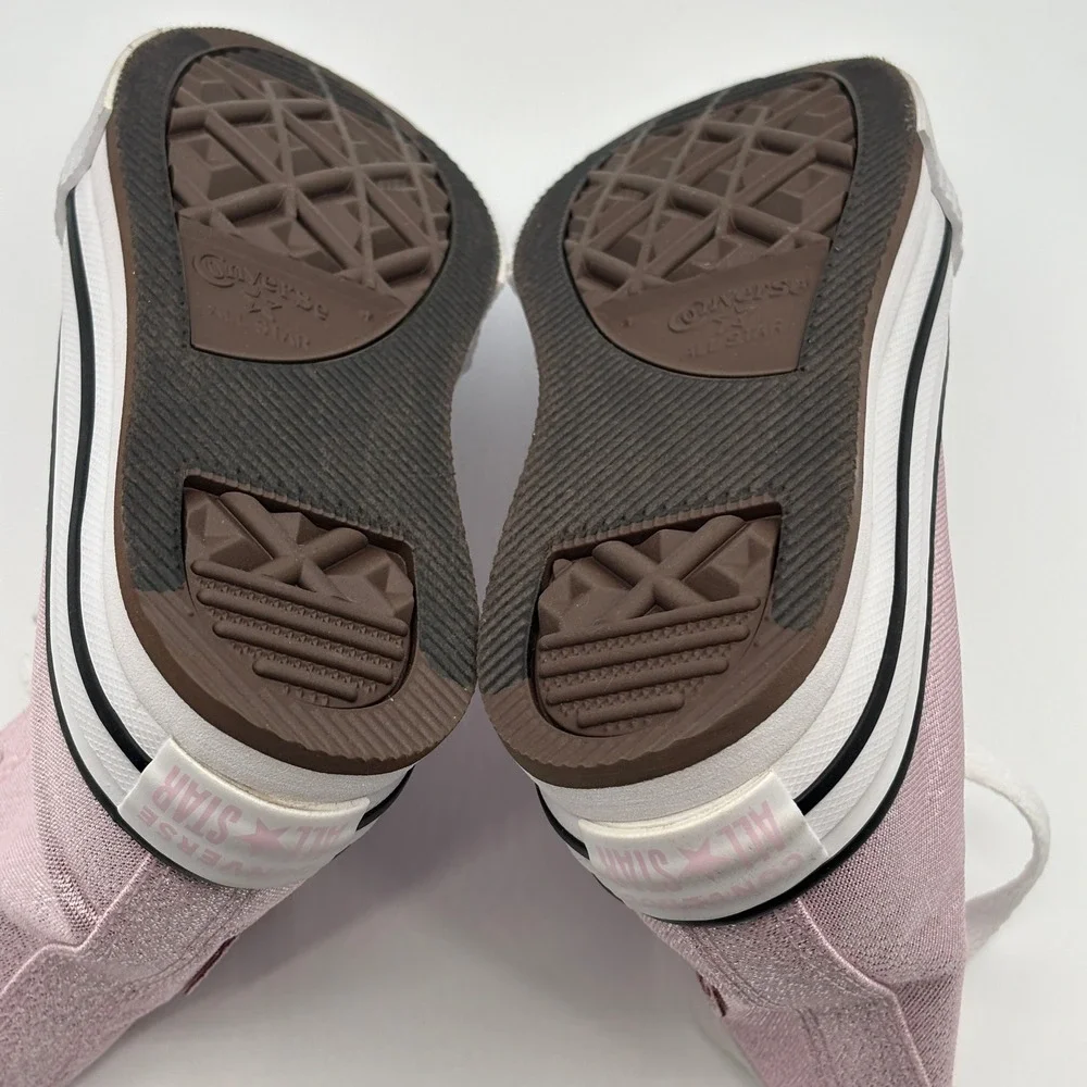 Converse CTAS EVA Lift Hi Shoes Youth Size 11 Pink White Black A17128F